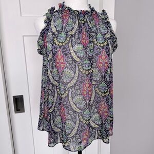 GAP Sleeveless Ruffle Shirt